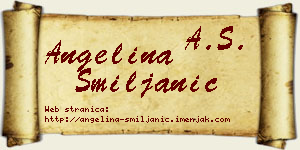 Angelina Smiljanić vizit kartica
